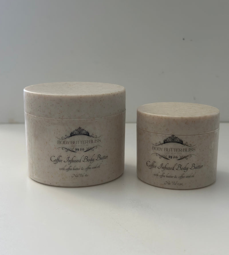 COFFEE INFUSED BODY BUTTER WITH COFFEE SEED OIL