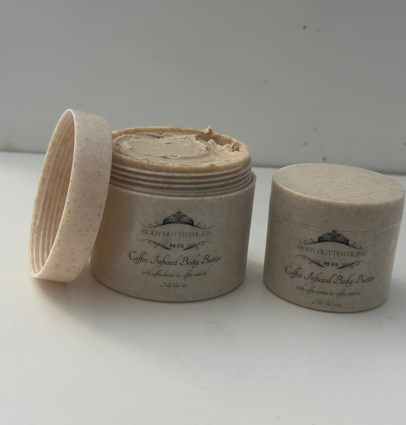 COFFEE INFUSED BODY BUTTER WITH COFFEE SEED OIL